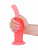 Розовый анальный стимулятор на присоске - 16,5 см.